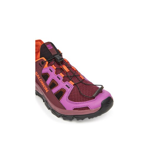 Buty sportowe damskie Salomon na płaskiej podeszwie sznurowane jesienne 