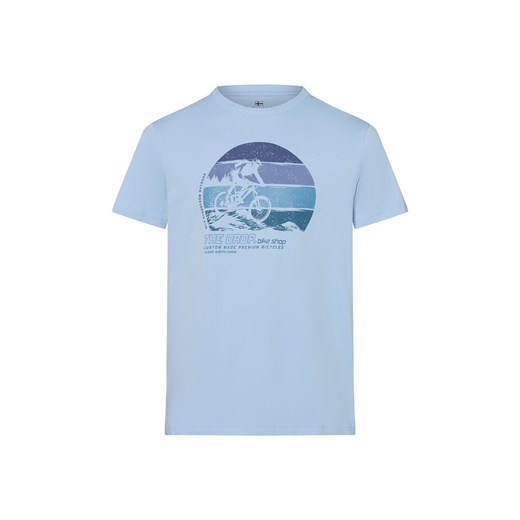 Nils Sundström Koszulka męska Mężczyźni Bawełna jasnoniebieski nadruk ze sklepu vangraaf w kategorii T-shirty męskie - zdjęcie 183709403