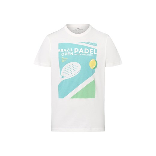 Nils Sundström Koszulka męska Mężczyźni Bawełna écru nadruk ze sklepu vangraaf w kategorii T-shirty męskie - zdjęcie 183709404