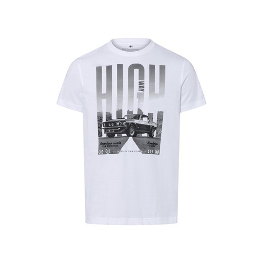 Nils Sundström Koszulka męska Mężczyźni Bawełna biały nadruk ze sklepu vangraaf w kategorii T-shirty męskie - zdjęcie 183709412