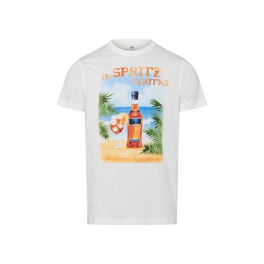 Nils Sundström Koszulka męska Mężczyźni Bawełna biały nadruk ze sklepu vangraaf w kategorii T-shirty męskie - zdjęcie 183709413