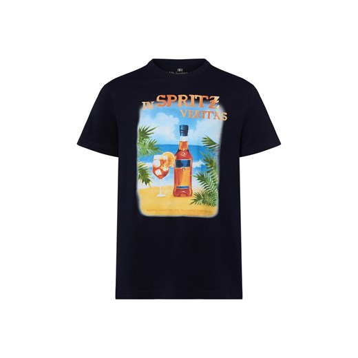 Nils Sundström Koszulka męska Mężczyźni Bawełna czarny nadruk ze sklepu vangraaf w kategorii T-shirty męskie - zdjęcie 183709414