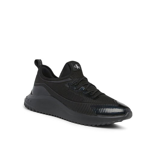 Sneakersy Calvin Klein Jeans Eva Runner Sock Laceup YM0YM00770 Czarny 42 eobuwie.pl