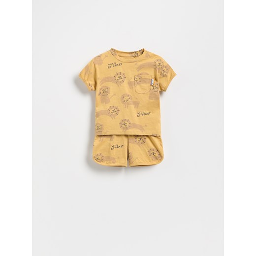 Reserved - Bawełniany komplet - bursztynowy ze sklepu Reserved w kategorii Odzież dla niemowląt - zdjęcie 183720272