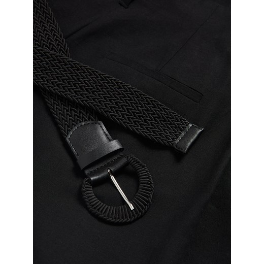 Reserved - Bermudy z paskiem - czarny Reserved M Reserved