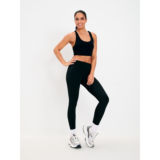 Sinsay - Legginsy GYM HARD - czarny Sinsay L Sinsay
