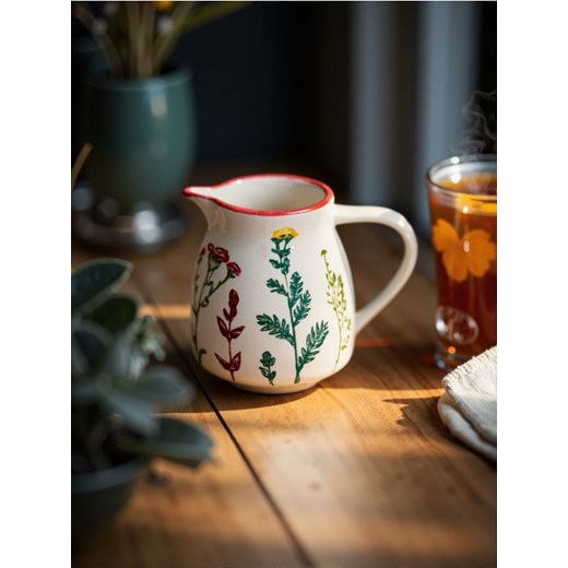Sinsay - Ceramiczny dzbanek z motywem kwiatowym - wielobarwny ze sklepu Sinsay w kategorii Dzbanki i zaparzacze - zdjęcie 183720980