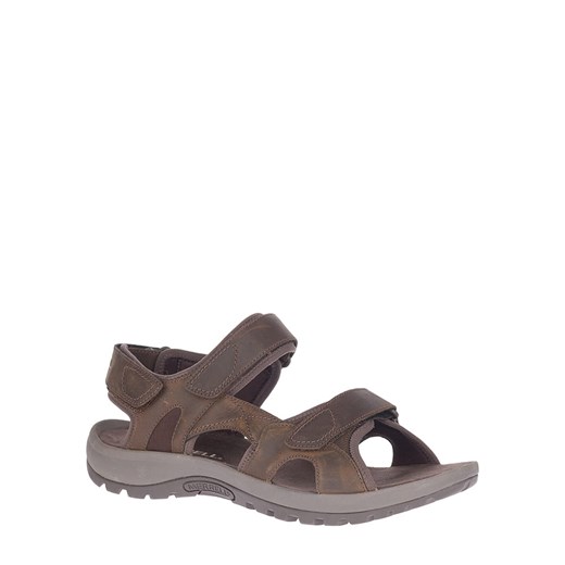 Merrell Skórzane sandały trekkingowe w kolorze brązowym ze sklepu Limango Polska w kategorii Sandały męskie - zdjęcie 183722560