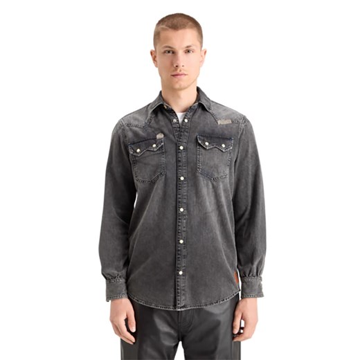 Scotch &amp; Soda Koszula dżinsowa &quot;JOE JONAS X SCOTCH SODA&quot; w kolorze czarnym ze sklepu Limango Polska w kategorii Koszule męskie - zdjęcie 183722802