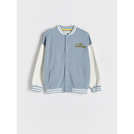 Reserved - Bluza bomber The Simpsons - jasnoniebieski ze sklepu Reserved w kategorii Bluzy chłopięce - zdjęcie 183723033