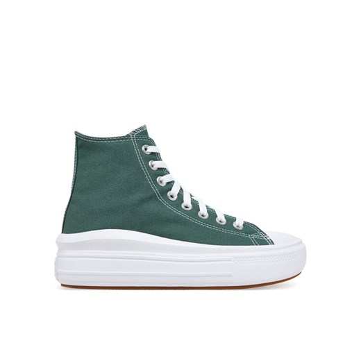 Trampki Converse Chuck Taylor All Star Move Platform A10664C Zielony ze sklepu eobuwie.pl w kategorii Trampki damskie - zdjęcie 183723884