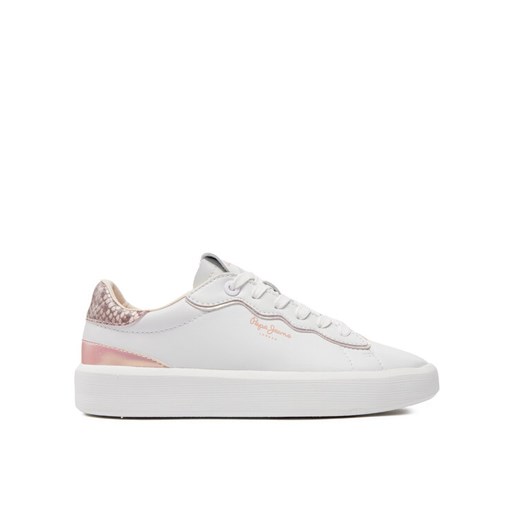 Sneakersy Pepe Jeans Dobbie Seal PLS00006 Biały ze sklepu eobuwie.pl w kategorii Trampki damskie - zdjęcie 183723984