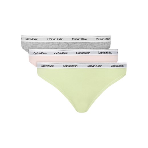 Calvin Klein Underwear Komplet 3 par fig klasycznych 000QD5207E Kolorowy ze sklepu MODIVO w kategorii Majtki damskie - zdjęcie 183724894