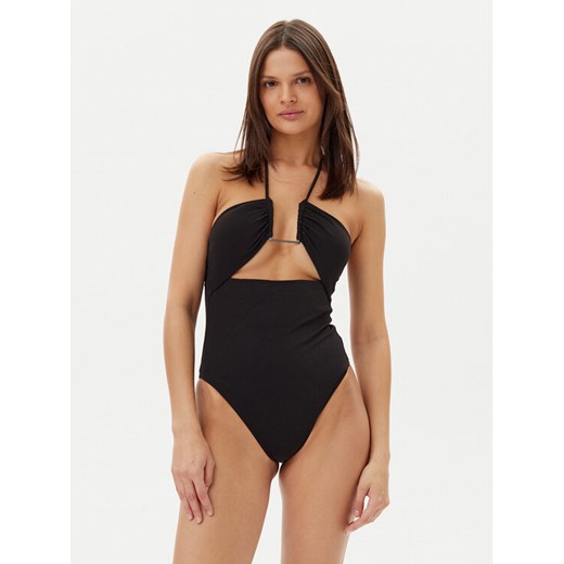 Calvin Klein Swimwear Strój kąpielowy KW0KW02813 Czarny ze sklepu MODIVO w kategorii Stroje kąpielowe - zdjęcie 183725210
