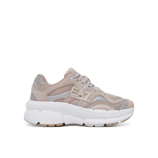 EA7 Emporio Armani Sneakersy X8X237 XK425 U499 Beżowy ze sklepu MODIVO w kategorii Buty sportowe damskie - zdjęcie 183725340