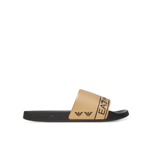 EA7 Emporio Armani Klapki 7X000110 AF15128 FC001 Złoty ze sklepu MODIVO w kategorii Klapki męskie - zdjęcie 183725392