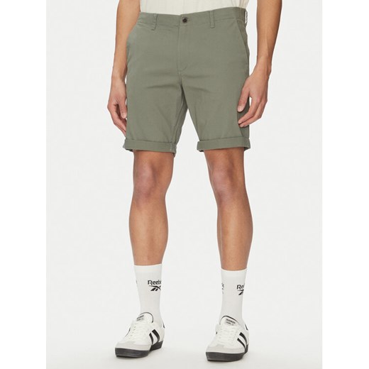 Jack&Jones Szorty materiałowe Dave 12182549 Zielony Regular Fit ze sklepu MODIVO w kategorii Spodenki męskie - zdjęcie 183725520