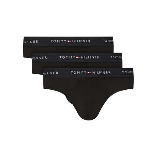 Tommy Hilfiger Komplet 3 par slipów UM0UM03471 Czarny ze sklepu MODIVO w kategorii Majtki męskie - zdjęcie 183725710