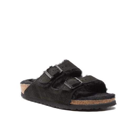 Birkenstock Klapki Arizona Shearling 0752663 Czarny ze sklepu MODIVO w kategorii Klapki damskie - zdjęcie 183725931