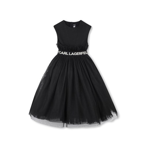 Karl Lagerfeld Kids Sukienka codzienna Z30467 D Czarny Regular Fit ze sklepu MODIVO w kategorii Sukienki dziewczęce - zdjęcie 183726071