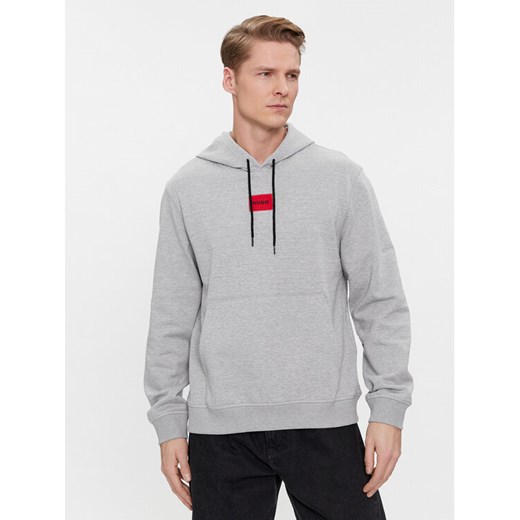 Hugo Bluza Daratschi214 50458700 Szary Regular Fit ze sklepu MODIVO w kategorii Bluzy męskie - zdjęcie 183726184