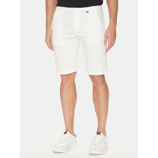 KARL LAGERFELD Szorty materiałowe 265812 552829 Biały Regular Fit ze sklepu MODIVO w kategorii Spodenki męskie - zdjęcie 183726474