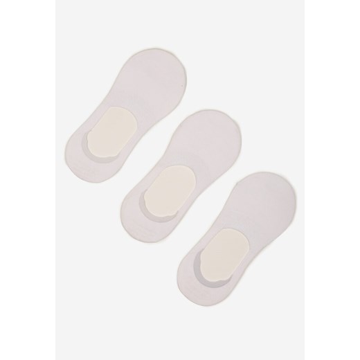 Białe Skarpety Bambusowe 3-pack Typu Stopki Tilannea ze sklepu born2be.pl w kategorii Skarpetki damskie - zdjęcie 183736731