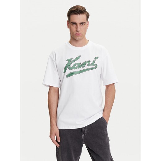Karl Kani T-Shirt Varsity Palm PD00005336 Biały Relaxed Fit ze sklepu MODIVO w kategorii T-shirty męskie - zdjęcie 183737160