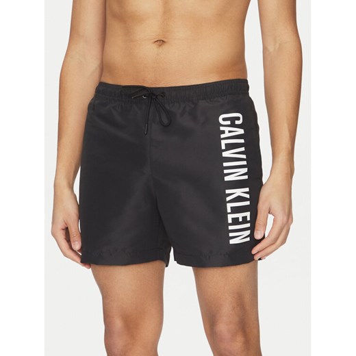 Calvin Klein Swimwear Szorty kąpielowe KM0KM01092 Czarny Regular Fit ze sklepu MODIVO w kategorii Kąpielówki - zdjęcie 183737231