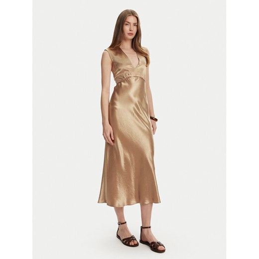 Max Mara Sukienka koktajlowa Glizia 2516221048 Brązowy Regular Fit ze sklepu MODIVO w kategorii Sukienki - zdjęcie 183737232