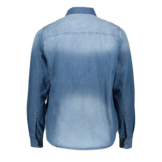 Koszula damska Pepe Jeans niebieska casual bawełniana 