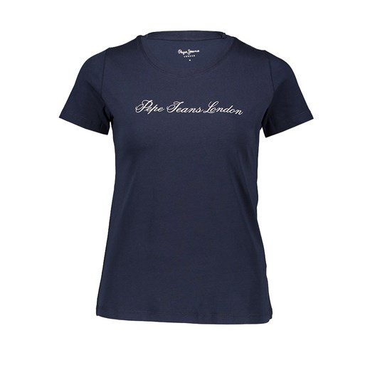 Pepe Jeans Koszulka w kolorze granatowym ze sklepu Limango Polska w kategorii Bluzki damskie - zdjęcie 183739482