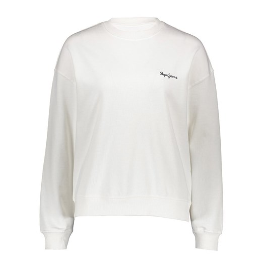 Pepe Jeans Bluza w kolorze białym ze sklepu Limango Polska w kategorii Bluzy damskie - zdjęcie 183739550