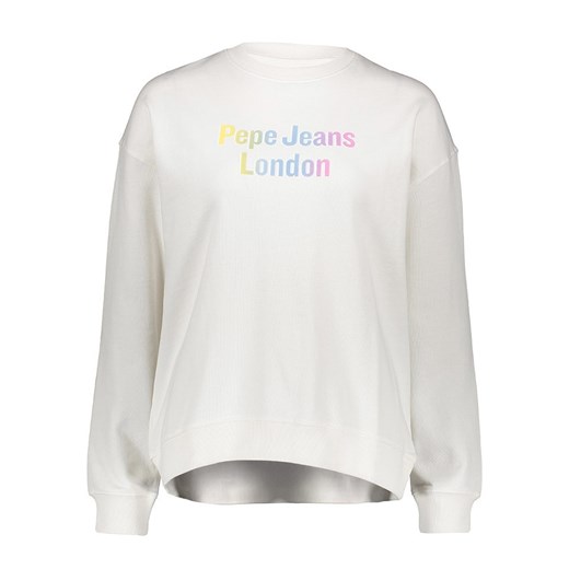 Pepe Jeans Bluza w kolorze białym ze sklepu Limango Polska w kategorii Bluzy damskie - zdjęcie 183739562
