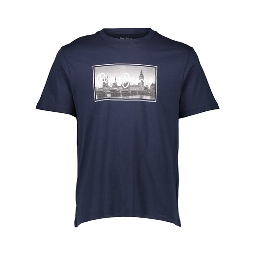 Pepe Jeans Koszulka w kolorze granatowym ze sklepu Limango Polska w kategorii T-shirty męskie - zdjęcie 183739634