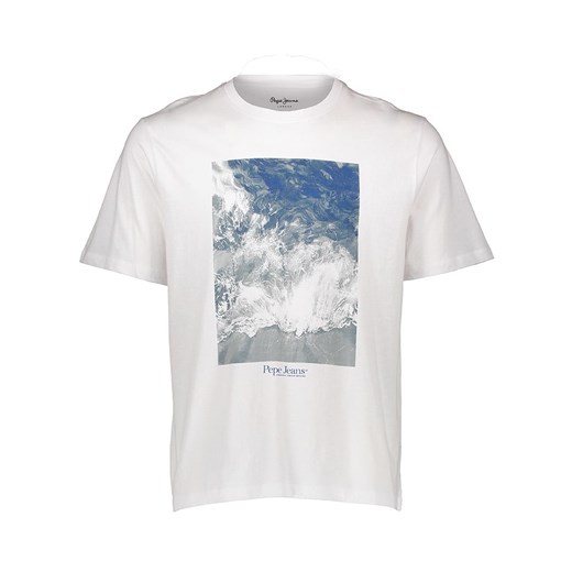 Pepe Jeans Koszulka w kolorze białym ze sklepu Limango Polska w kategorii T-shirty męskie - zdjęcie 183739644
