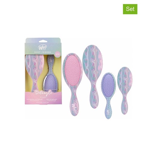 Wet brush Szczotki (2 szt.) &quot;Mommy &amp; Me - Bundle&quot; w kolorze jasnoróżowo-fioletowym ze sklepu Limango Polska w kategorii Szczotki do włosów - zdjęcie 183739870
