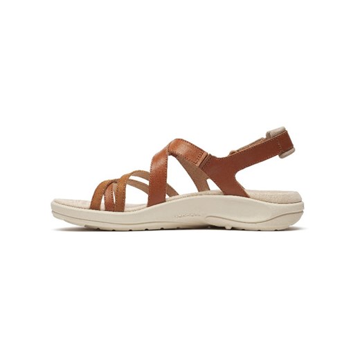 Merrell Skórzane sandały &quot;Harbor Backstrap&quot; w kolorze jasnobrązowym Merrell 37 okazja Limango Polska