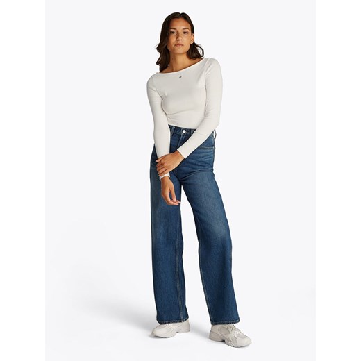 TOMMY JEANS Koszulka w kolorze białym ze sklepu Limango Polska w kategorii Bluzki damskie - zdjęcie 183740001