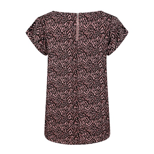 Bluzka damska SUBLEVEL z okrągłym dekoltem z krótkim rękawem casual w abstrakcyjnym wzorze 