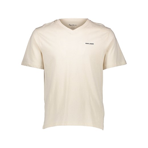 T-shirt męski Pepe Jeans z krótkimi rękawami beżowy casual