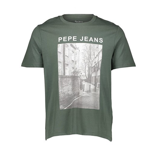 Pepe Jeans Koszulka w kolorze khaki ze sklepu Limango Polska w kategorii T-shirty męskie - zdjęcie 183741023