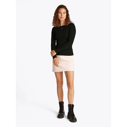 TOMMY JEANS Koszulka w kolorze czarnym ze sklepu Limango Polska w kategorii Bluzki damskie - zdjęcie 183741193