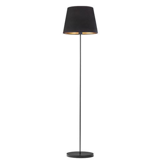 Czarna lampa stojąca VASTO VELUR do czytania w salonie ze sklepu Lysne w kategorii Lampy podłogowe - zdjęcie 183742593