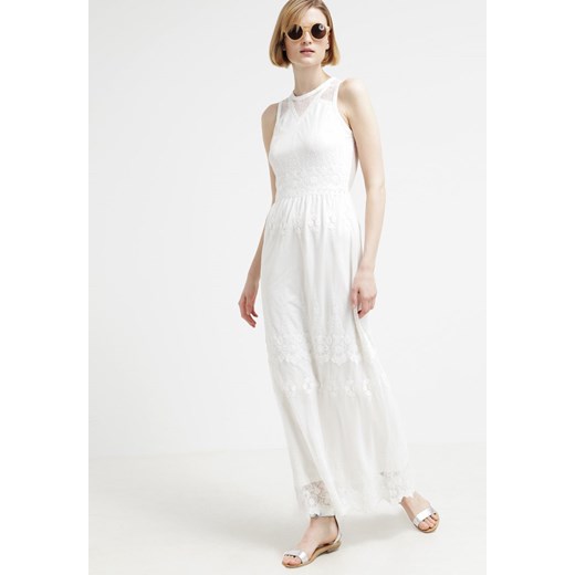 Miss Selfridge Długa sukienka cream zalando bialy bez wzorów/nadruków