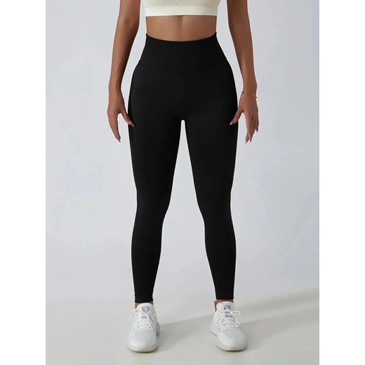 Legginsy sportowe - Czarny / S ze sklepu Valetta.pl w kategorii Spodnie damskie - zdjęcie 183745261