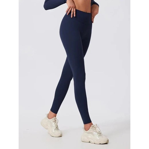 Legginsy sportowe - Granatowy / S ze sklepu Valetta.pl w kategorii Spodnie damskie - zdjęcie 183745264