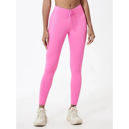 Legginsy sportowe - Różowy / S ze sklepu Valetta.pl w kategorii Spodnie damskie - zdjęcie 183745452