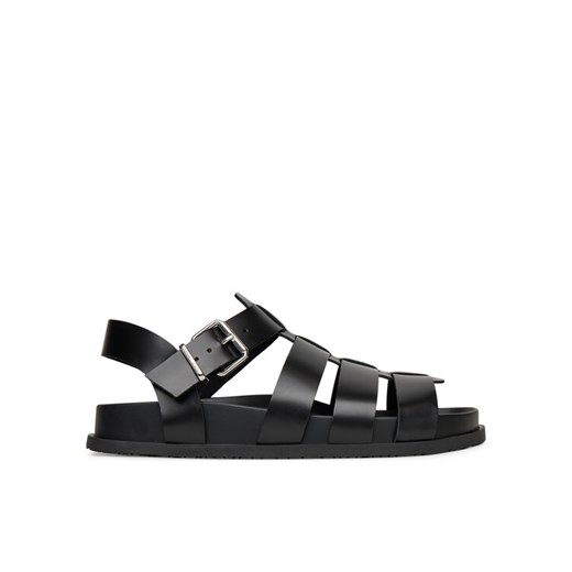 Sandały Tommy Jeans Tjw Fisherman Patent Sandal EN0EN02874 Czarny ze sklepu eobuwie.pl w kategorii Sandały damskie - zdjęcie 183747464