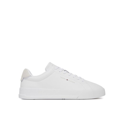 Sneakersy Tommy Hilfiger Th Court Lth Detail Ess FM0FM05367 Biały ze sklepu eobuwie.pl w kategorii Buty sportowe męskie - zdjęcie 183747552